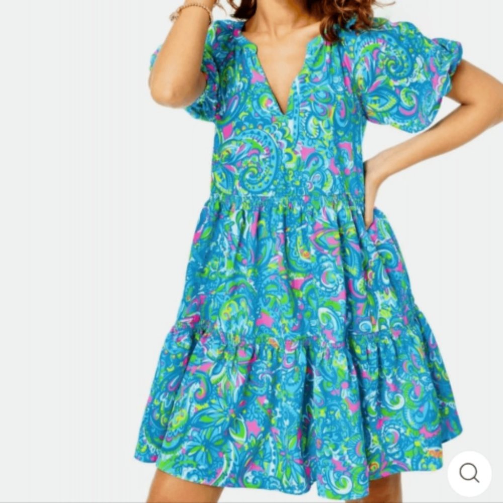 Lilly Pulitzer - Shannon Swing Dress in Hey Gull Friend size Medium